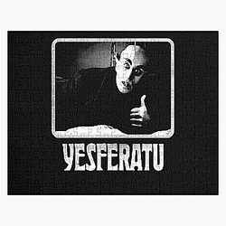 Yesferatu Funny Nosferatu Goth Horror Lover Gift Meme Jigsaw Puzzle