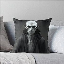Nosferatu the Vampire Portrait Throw Pillow
