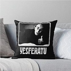 Yesferatu the Nosferatu Lover Gift Throw Pillow