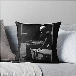 Max Schreck takes a break during filming of Nosferatu 1922 Throw Pillow