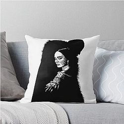 Nosferatu Linocut Throw Pillow