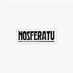 Nosferatu vintage movie sticker