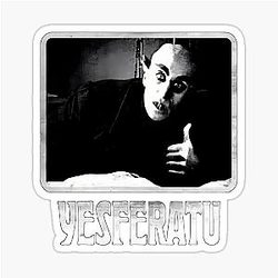Nosferatu Goth Horror Lover Gift Meme Sticker