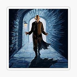 Nosferatu the Vampire Halloween Illustration Sticker