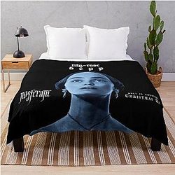 Nosferatu Movie 2024 Lily-Rose Depp Throw Blanket