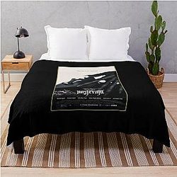 Nosferatu horror movie poster throw blanket