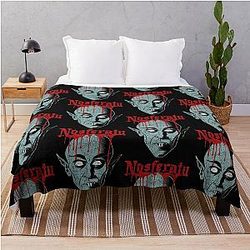 Nosferatu Vintage Movie Throw Blanket