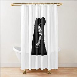 Nosferatu Linocut Shower Curtain