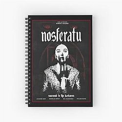 Nosferatu poster 2024 movie Spiral Notebook
