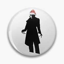 Christmas Santa Nosferatu Pin