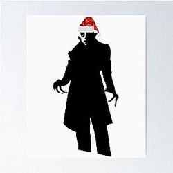 Christmas Santa Nosferatu Poster