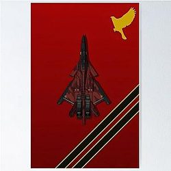 Ace Combat CFA-44 Nosferatu Strigon Leader Poster