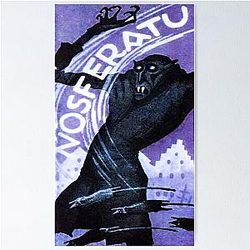 Nosferatu A Symphony Of Horrors Restored Film poster (blue) Poster