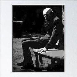 Max Schreck takes a break during the filming of Nosferatu (1922) Poster