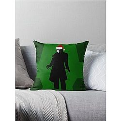 christmas santa nosferatu Throw Pillow