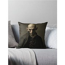Nosferatu portrait Throw Pillow
