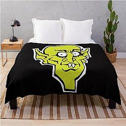 Nosferatu Cartoon Throw Blanket