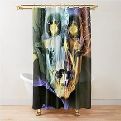 Nosferatu Skull  Shower Curtain