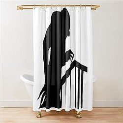 Nosferatu on stairs Shower Curtain