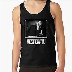 Yesferatu funny Nosferatu positive goth horror lover gift meme  Tank Top