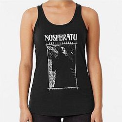 Masquerade Clan: Nosferatu Retro Racerback Tank Top