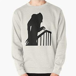 Nosferatu on stairs Pullover Sweatshirt