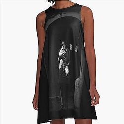 Nosferatu Symphony of Horror Vampire Graphic Design A-Line Dress