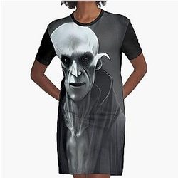 Nosferatu the Vampire Potrait Graphic T-Shirt Dress