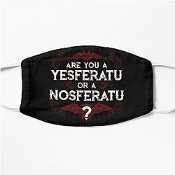 Are you a YESferatu or a NOsferatu? Flat Mask