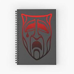 Vampire: The Masquerade Clan Nosferatu Gradient Red Symbol Spiral Notebook