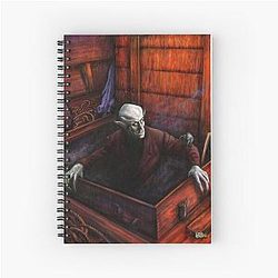 Dracula Nosferatu Vampire Spiral Notebook
