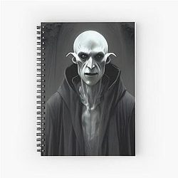 Nosferatu the Vampire Potrait Spiral Notebook