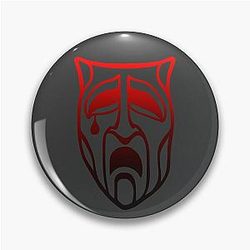 Vampire: The Masquerade Clan Nosferatu Gradient Red Symbol Pin