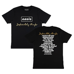 Definitely Maybe Tracklist DTNK2108 Oasis T-Shirt