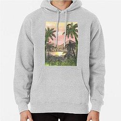 Watercolor Art   Desert Oasis Pullover Hoodie RB1412