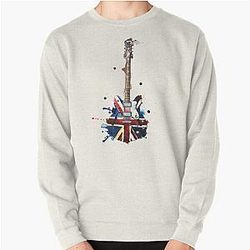 union jack  epiphone oasis electric guitar Pullover Sweatshirt RB1412