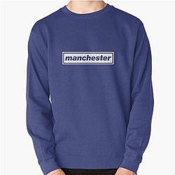 Manchester  Oasis inspired white design Pullover Sweatshirt RB1412