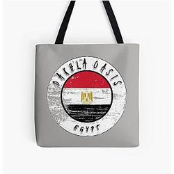 Dakhla Oasis Egypt Vintage All Over Print Tote Bag RB1412
