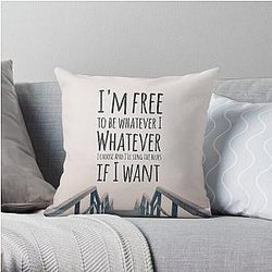 Oasis   Whatever Throw Pillow RB1412
