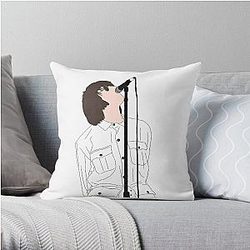 Oasis Liam Gallagher   Knebworth  Throw Pillow RB1412