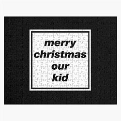 Merry Christmas Our Kid  Oasis inspired design Jigsaw Puzzle RB1412