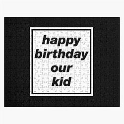 Happy Birthday Our Kid  Oasis inspired design Jigsaw Puzzle RB1412
