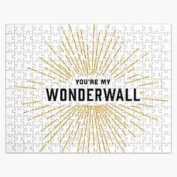 You re My Wonderwall  Oasis Lyrics  Typography Jigsaw Puzzle RB1412