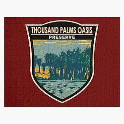 Thousand Palms Oasis Preserve California Badge Jigsaw Puzzle RB1412