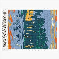 Thousand Palms Oasis Preserve California Vintage Jigsaw Puzzle RB1412