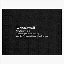 Wonderwall by Oasis Black Jigsaw Puzzle RB1412