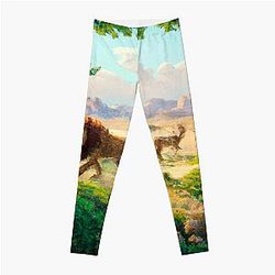 African Desert Oasis Leggings RB1412
