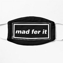 Mad Fer It   Oasis Gallagher 90s Band Artwork Flat Mask RB1412
