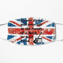 Please don t put your life in the hands of a Rock ‘n’ Roll band  Oasis  Lyrics  Union Jack Flat Mask RB1412