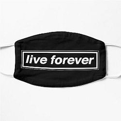 Live Forever THE ORIGINAL   BEST     OASIS Band Tribute   MADE IN THE 90s Flat Mask RB1412